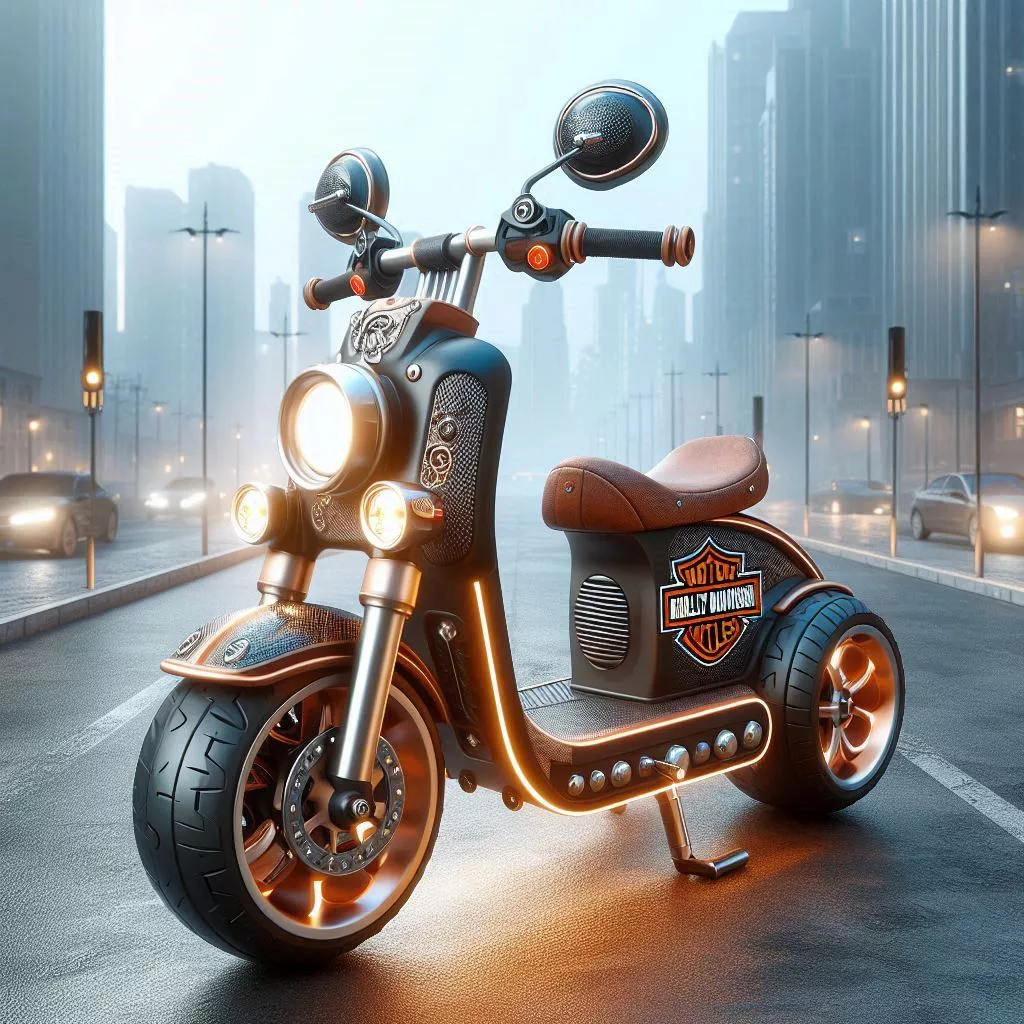 Harley-Davidson-Shaped-Scooter