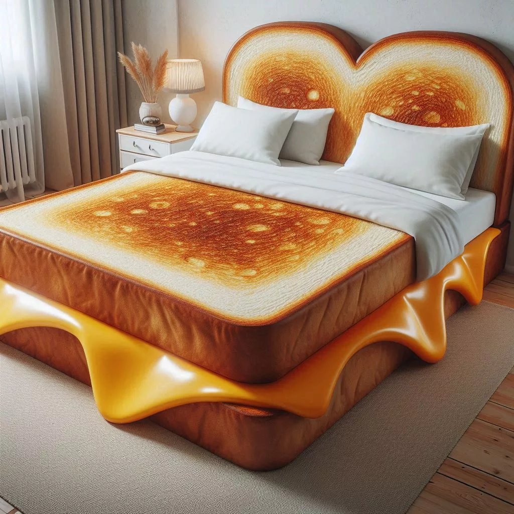 Cheese-Sandwich-Shaped-Bed