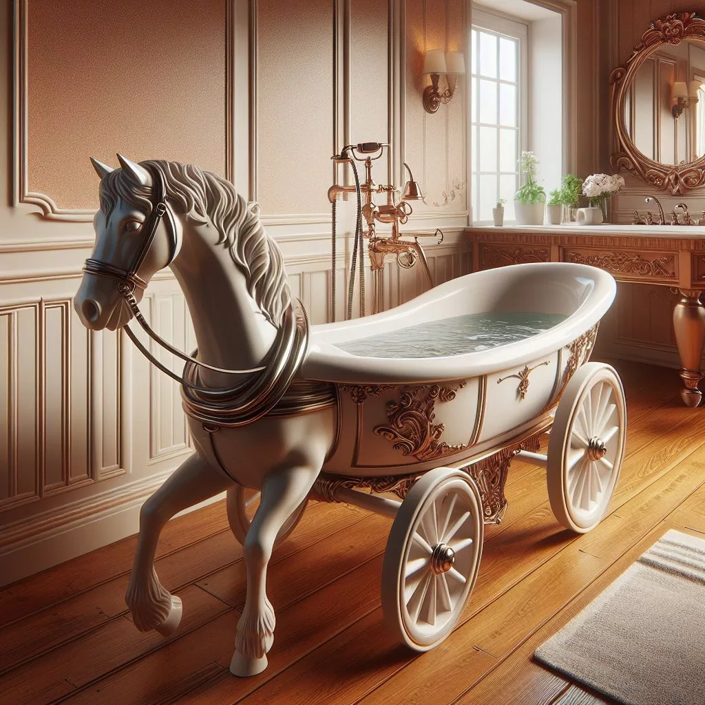 Classic-Horse-Drawn-Carriage-Bathtub