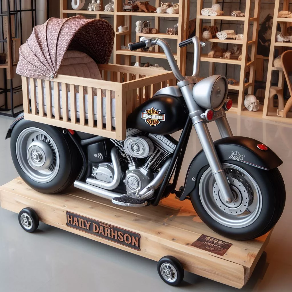 Harley-Davidson-Shaped-Baby-Crib