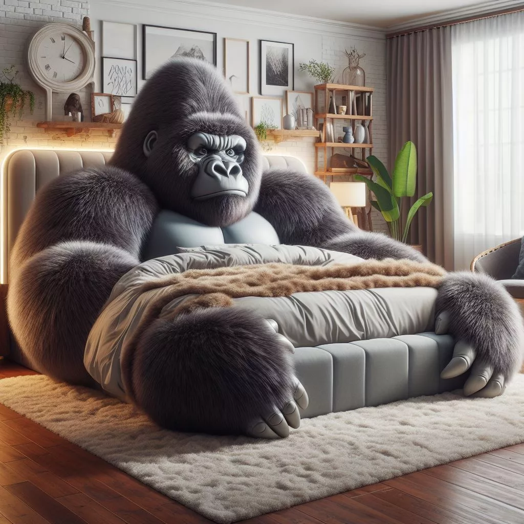 Gorilla-Shaped-Bed