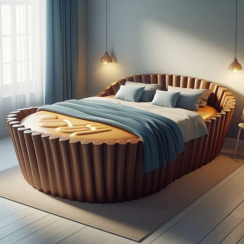 Peanut-Butter-Cup-Shaped-Bed