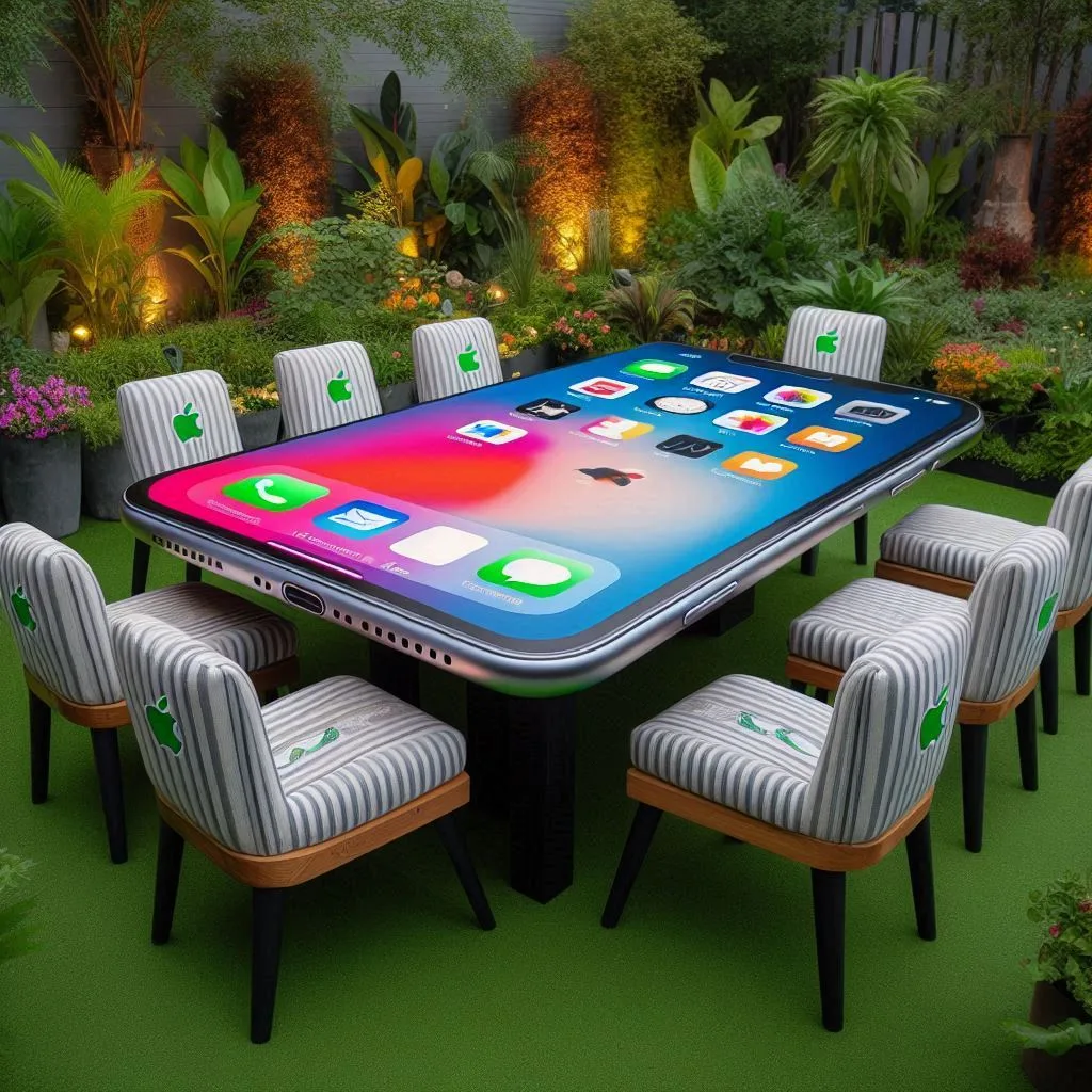 smartphone-shape-patio-set